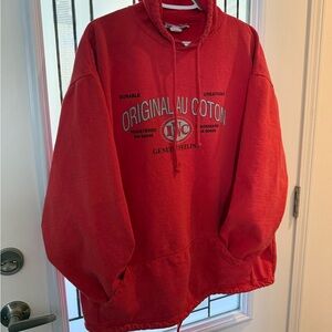 Au Cotton Red Hoodie